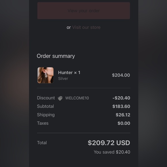 Untamed Petals HUNTER bridal earrings - Picture 5 of 5